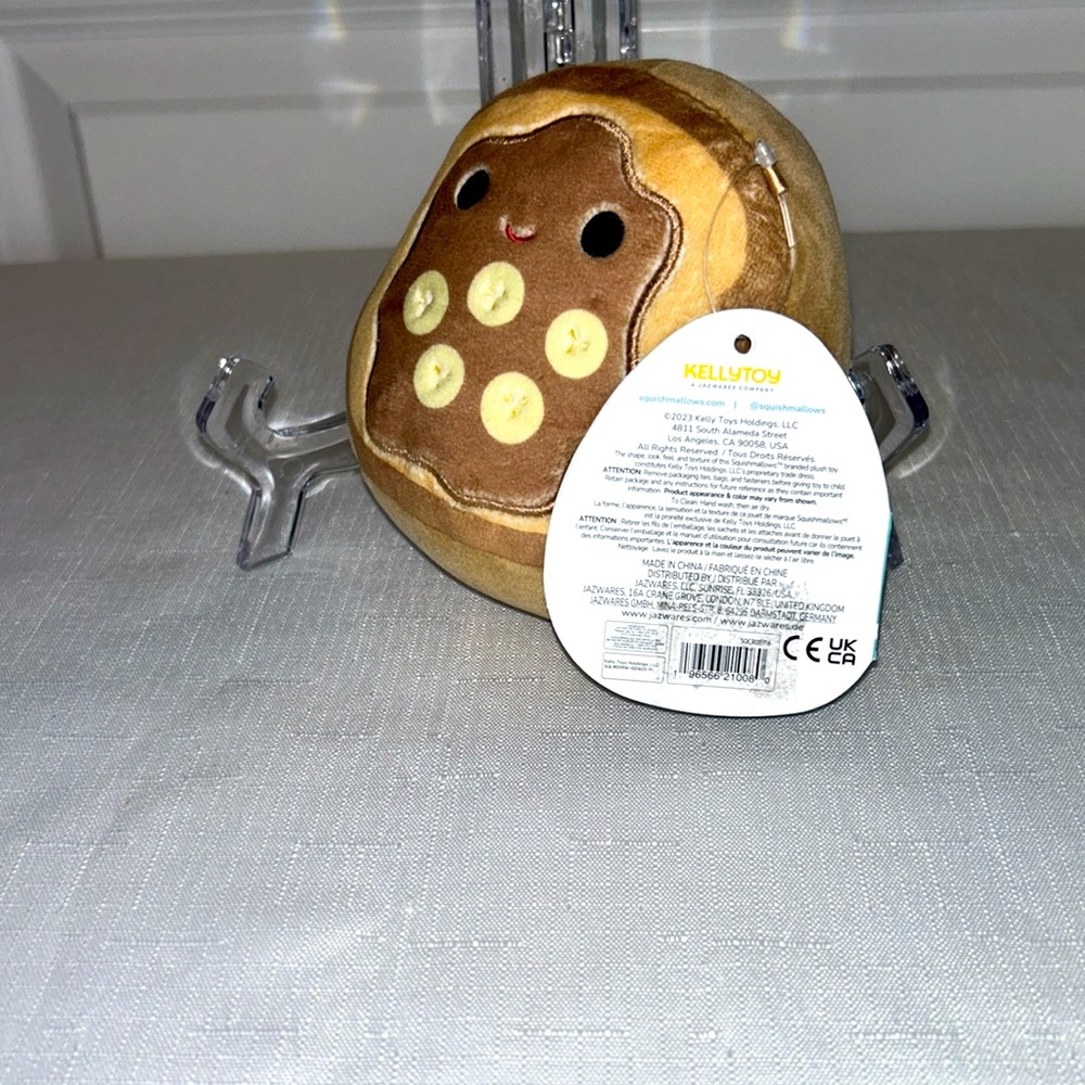 Squishmallows 5โ Banana Nutella Toast Danilo New With Tag - Picture 3 of 5